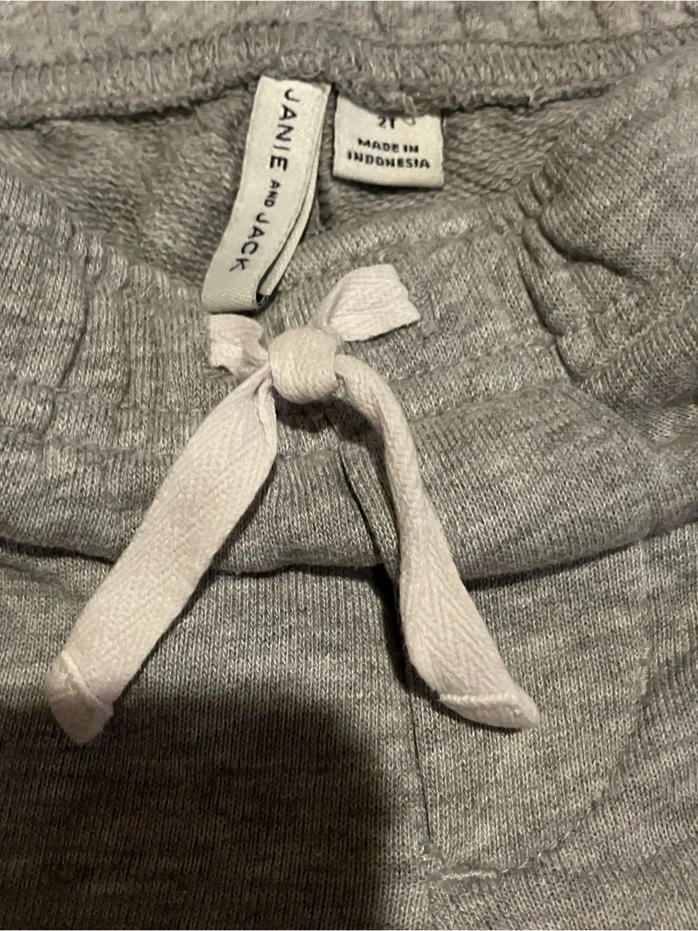 Janie and Jack Gray Striped Long-Sleeve Top & Solid Gray Joggers